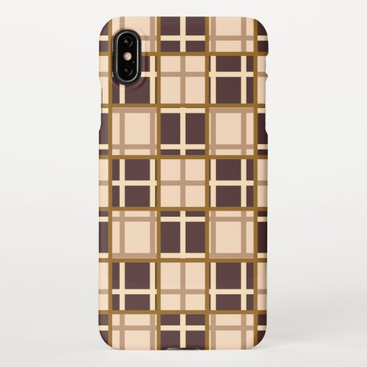 Coque iPhone XS Max Abstract Shades of Brown iPhone XS Max Case (Dos)