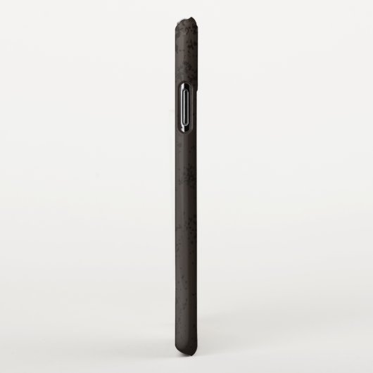 Coque iPhone XS Max Arrière - plan brun rayé Steampunk (Côté droit)