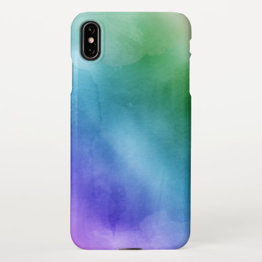 Coque iPhone XS Max Arrière - plan couleur aquarelle (Dos)