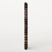 Coque iPhone XS Max Aztec Rusts Turquoise Noir Motifs mélangés Motif (Côté gauche)