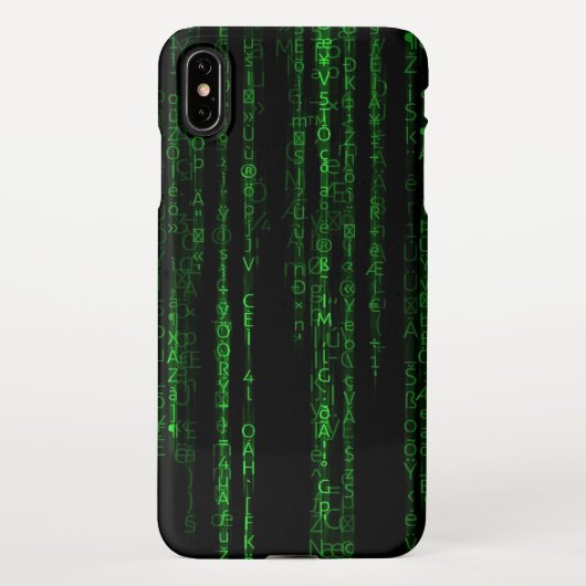 Coque iPhone XS Max Code matrice (Dos)