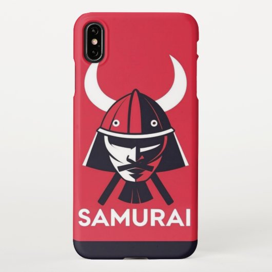 Coque iPhone XS Max Coque mobile Samurai Warrior (Dos)
