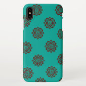 Coque iPhone XS Max "Crimson Scrolls - Bold Elegance" (Dos)