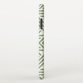 Coque iPhone XS Max Élégant Monogramme Motif vert (Côté droit)