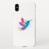 Coque iPhone XS Max Exotic Rainbow Hummingbird (Dos)