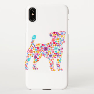 Coque iPhone XS Max fête fleurie jack russell terrier journée de pâque