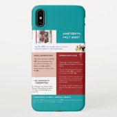 Coque iPhone XS Max Fiche d'information du 19e parallèle (Dos)