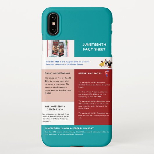 Coque iPhone XS Max Fiche d'information du 19e parallèle (Dos)