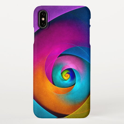 Coque iPhone XS Max Floral moderne Art Abstrait rose Bleu Motif #17 (Dos)