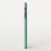 Coque iPhone XS Max Green Stripes and Soft Pink iPhone XS Max Case (Côté gauche)