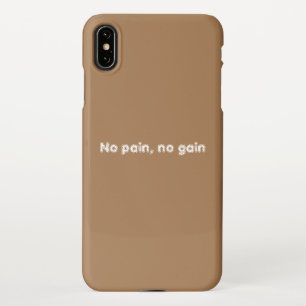 Coque iPhone XS Max Guillemets Motivation GYM Et Brown léger