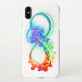 Coque iPhone XS Max Infinity avec Rainbow Jellyfish (Dos)