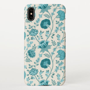 Coque iPhone XS Max Jacobean Floral Big Motif Tee sur Crème