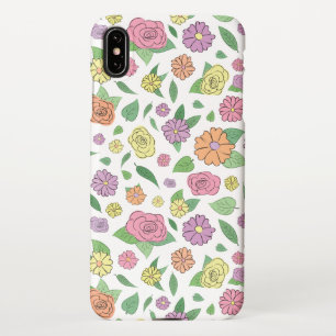 Coque iPhone XS Max Joli Rose & Fleurs de marguerite motif floral