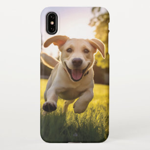 Coque iPhone XS Max Joyeux Labrador Puppy Running