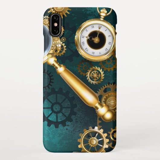 Coque iPhone XS Max Loupe en style Steampunk (Dos)