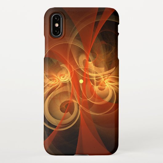 Coque iPhone XS Max Magie du matin Art Abstrait brillant (Dos)