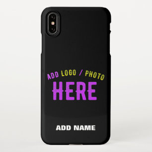 COQUE iPhone XS MAX MODERNE ET MODERNE PERSONNALISABLE NOIR VÉRIFIÉ