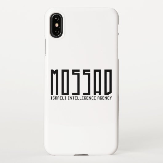 Coque iPhone XS Max Mossad - Agence de renseignement israélienne - IDF (Dos)