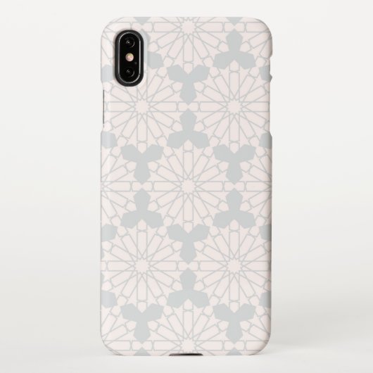 Coque iPhone XS Max Motif géométrique islamique (Dos)