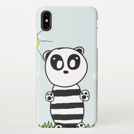 Coque iPhone XS Max Panda Kids (Dos)