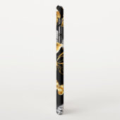 Coque iPhone XS Max Papillons blancs et dorés (Côté gauche)