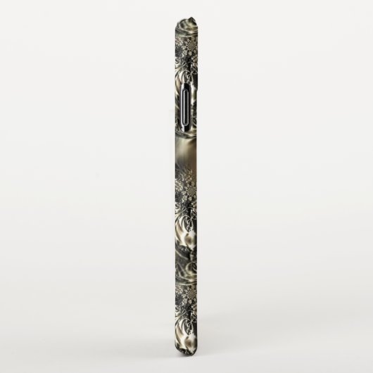 Coque iPhone XS Max Perles dorées (Côté droit)