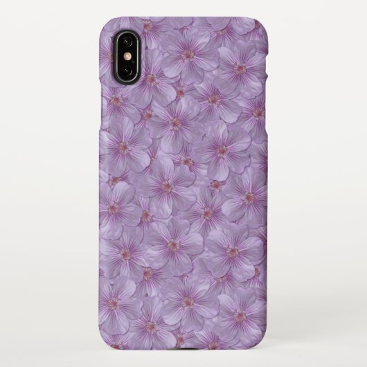 Coque iPhone XS Max Pineywoods Geranium Motif sans soudure (Dos)