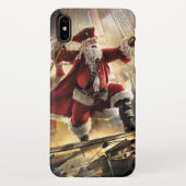 Coque iPhone XS Max Pirate Père Noël (Dos)