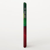 Coque iPhone XS Max Red Green Yin Yang Moderne Motif d'art Abstrait #2 (Côté gauche)