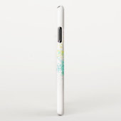 Coque iPhone XS Max Rose arc-en-ciel coloré (Côté droit)