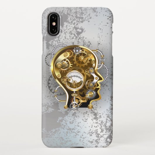 Coque iPhone XS Max Tête de vapeur avec manomètre (Dos)