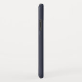 Coque iPhone XS Monogrammed bleu ardoise (Dos/Droite)