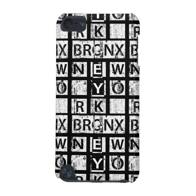 Coque iPod Touch 5G Typographie grunge de Bronx New York | (Dos)