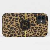 Coque Jaguar Print Monogramme iPhone 5 (Dos (Horizontal))