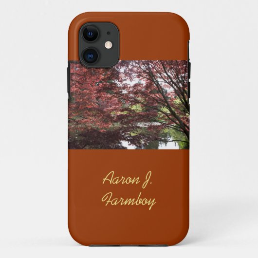 Coque japonais érable iPhone 5. (Dos)