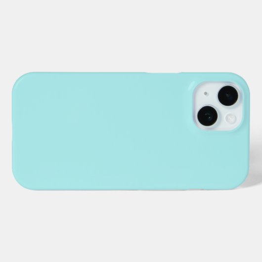 Coque léger Turquoise iPhone 15 (Verso (horizontal))