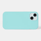 Coque léger Turquoise iPhone 15 (Verso Horizontal)