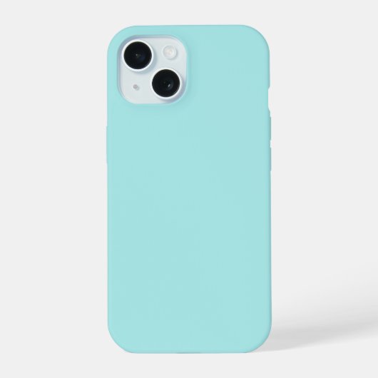 Coque léger Turquoise iPhone 15 (Verso)