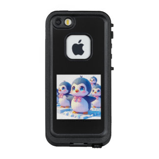 COQUE LifeProof FRÄ’ POUR iPhone SE/5/5s   ふゆのときめき、ペンギンたちのステップ