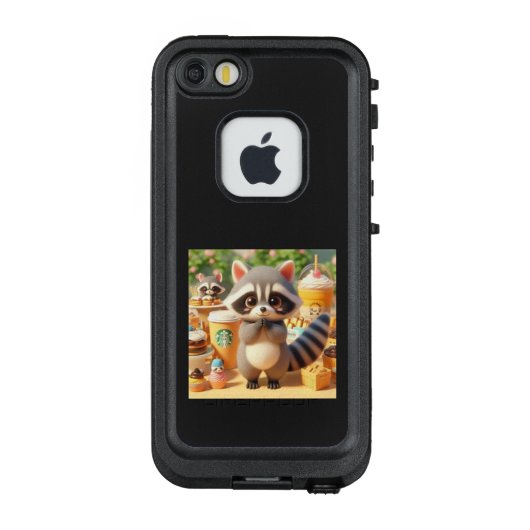 COQUE LifeProof POUR iPhone  アライグマくんのティータイム (Dos)