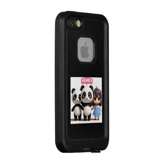 COQUE LifeProof POUR iPhone  パンダ君と女の子 (Dos/Droite)