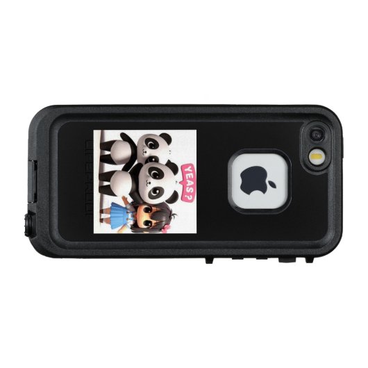 COQUE LifeProof POUR iPhone パンダ君と女の子 (Dos Horizontal)