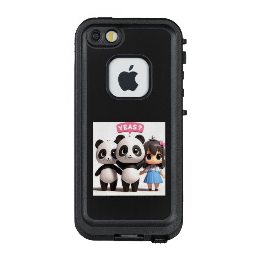 COQUE LifeProof POUR iPhone  パンダ君と女の子 (Dos)
