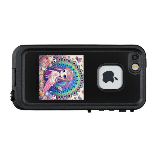 COQUE LifeProof POUR iPhone 孔雀の王女さま (Dos Horizontal)