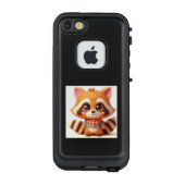 COQUE LifeProof POUR iPhone  赤と白のチェックのスカーフがトレードマークだよ💛アライグマのポポ (Dos)