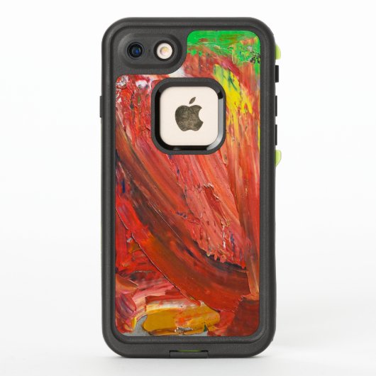 Coque LifeProof Pour iPhone Abstract Vertical Gesture in Red (Dos)