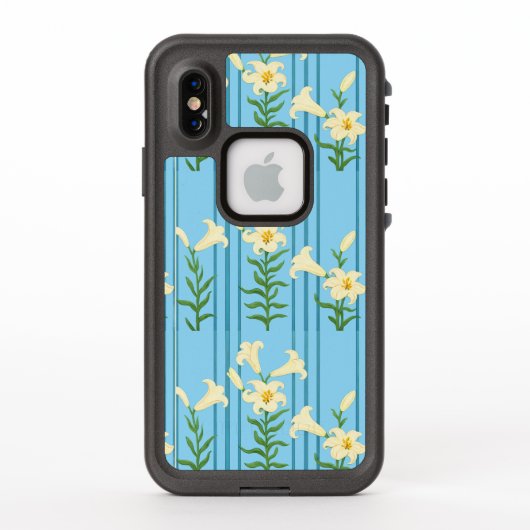 Coque LifeProof Pour iPhone Art nouveau lilies (Dos)