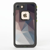 Coque LifeProof Pour iPhone Art pyramidal Abstrait foncé à clair (Dos)