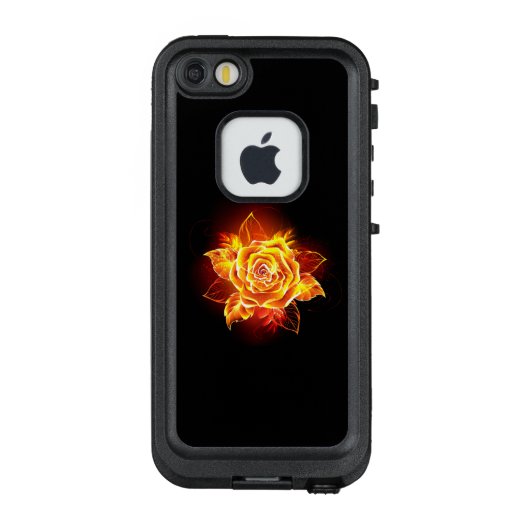 Coque LifeProof Pour iPhone Blooming Fire Rose (Dos)